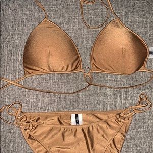 Gold bikini fashionnova